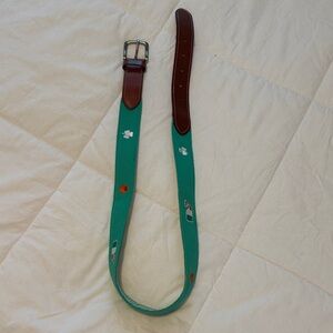 Vineyard Vines Green and Brown Belt